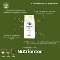 Nutriente para levadura NUTRISTART Org - Hacer Vino