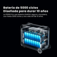 Estación de Energía Portátil Oukitel P5000 Pro de 3600 W con Batería LiFePO4