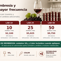 Análisis para vino