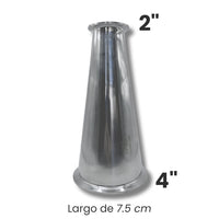 Reducción Excéntrica sanitaria tipo Triclamp de Acero inoxidable - Hacer Vino