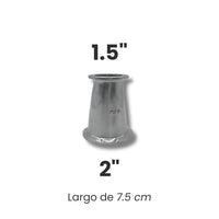 Reducción Excéntrica sanitaria tipo Triclamp de Acero inoxidable - Hacer Vino
