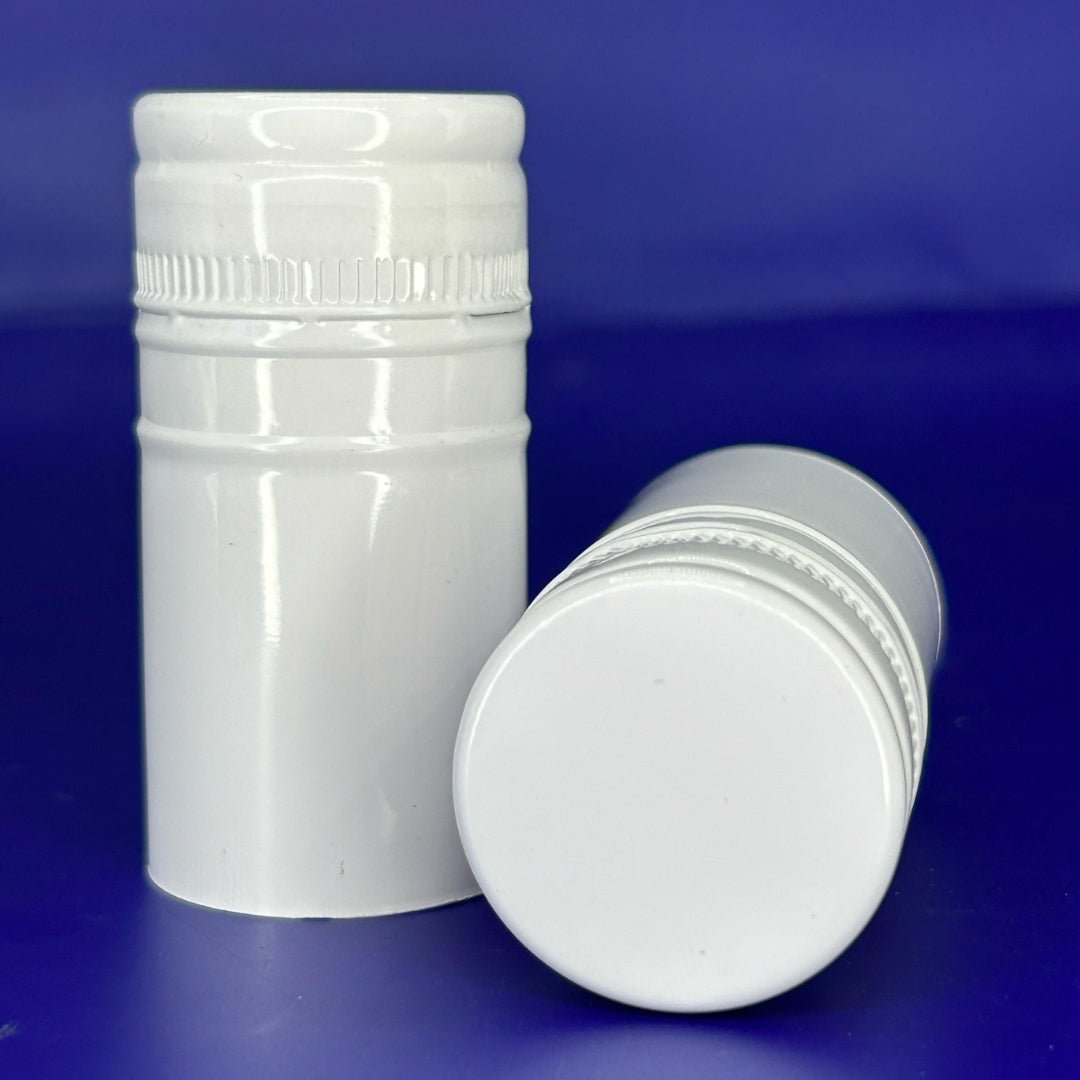 Hacer VinoTaparrosca Color Blanco 30x50mm - Paquete 100 Pz - Hacer Vino