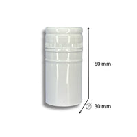 Hacer VinoTaparrosca Color Blanco 30x50mm - Paquete 100 Pz - Hacer Vino