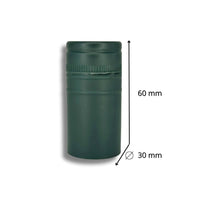 Hacer VinoTaparrosca Color Verde 30x60mm - Paquete 100 Pz - Hacer Vino