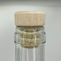 Tapón de corcho microaglomerado - Bar top con disco de Madera Natural - Hacer Vino