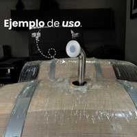 Tubo de trasiego y clavija de lías ajustable de 1.5 pulgadas con conexión tri - clamp - Hacer Vino