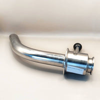 Válvula con brazo tri - clamp 1.5" - Hacer Vino