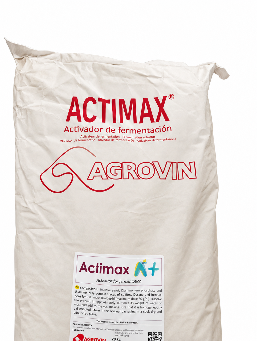 Nutriente de levadura - Agrovin Actimax A+20 kg