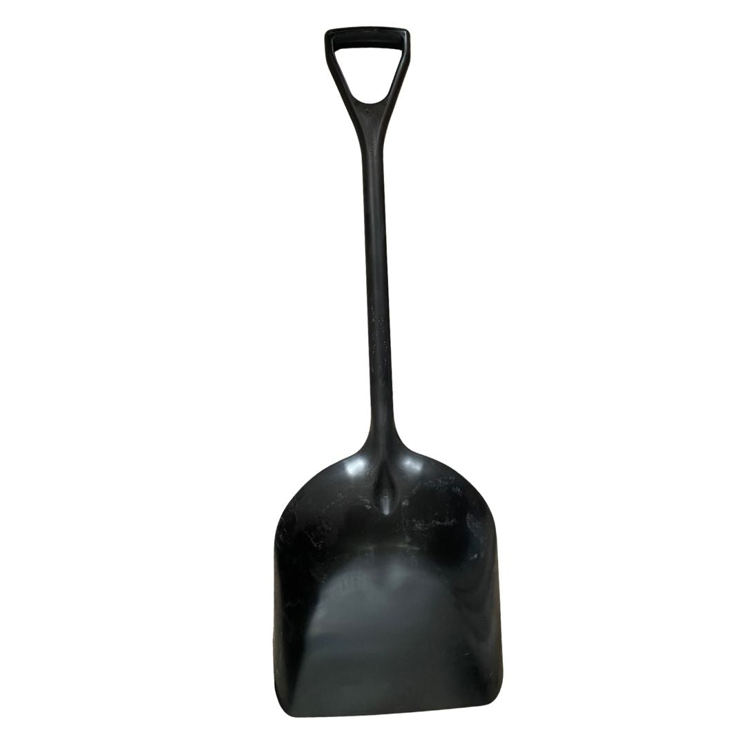 Detalle de Pala Remco de Plástico – Color Blanco – Uso Industrial y Alimentario para limpieza y sanitización en bodega