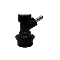 Detalle de Conector Rápido Ball Lock Barb para Keg Cornelius para conexiones sanitarias en bodega