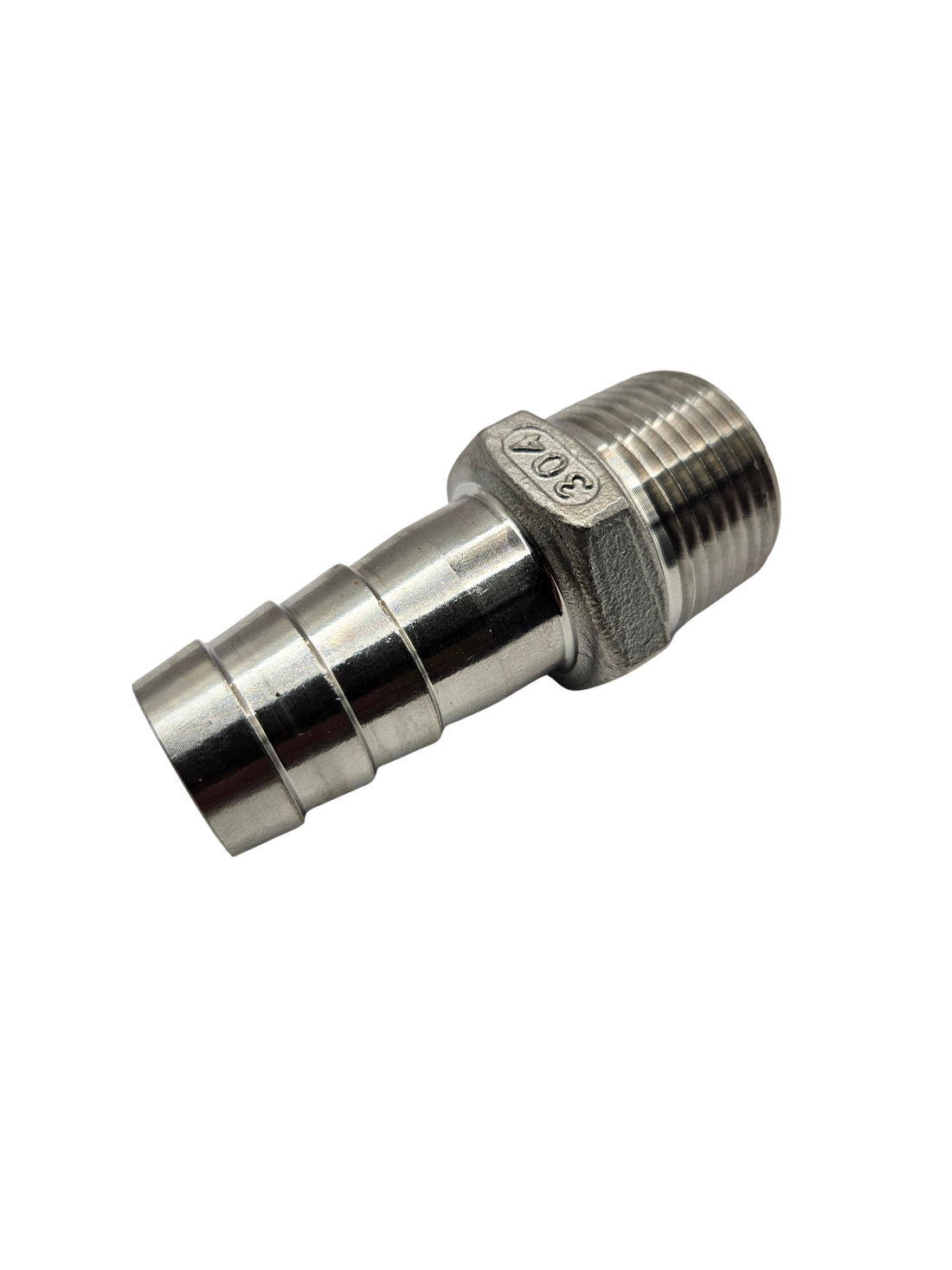Adaptador espiga 3/4" a 3/4" NPT Acero Inoxidable