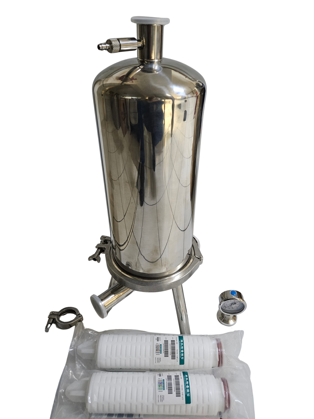Filtro de microfiltración para embotellado housing para 2 filtros de 10" PN