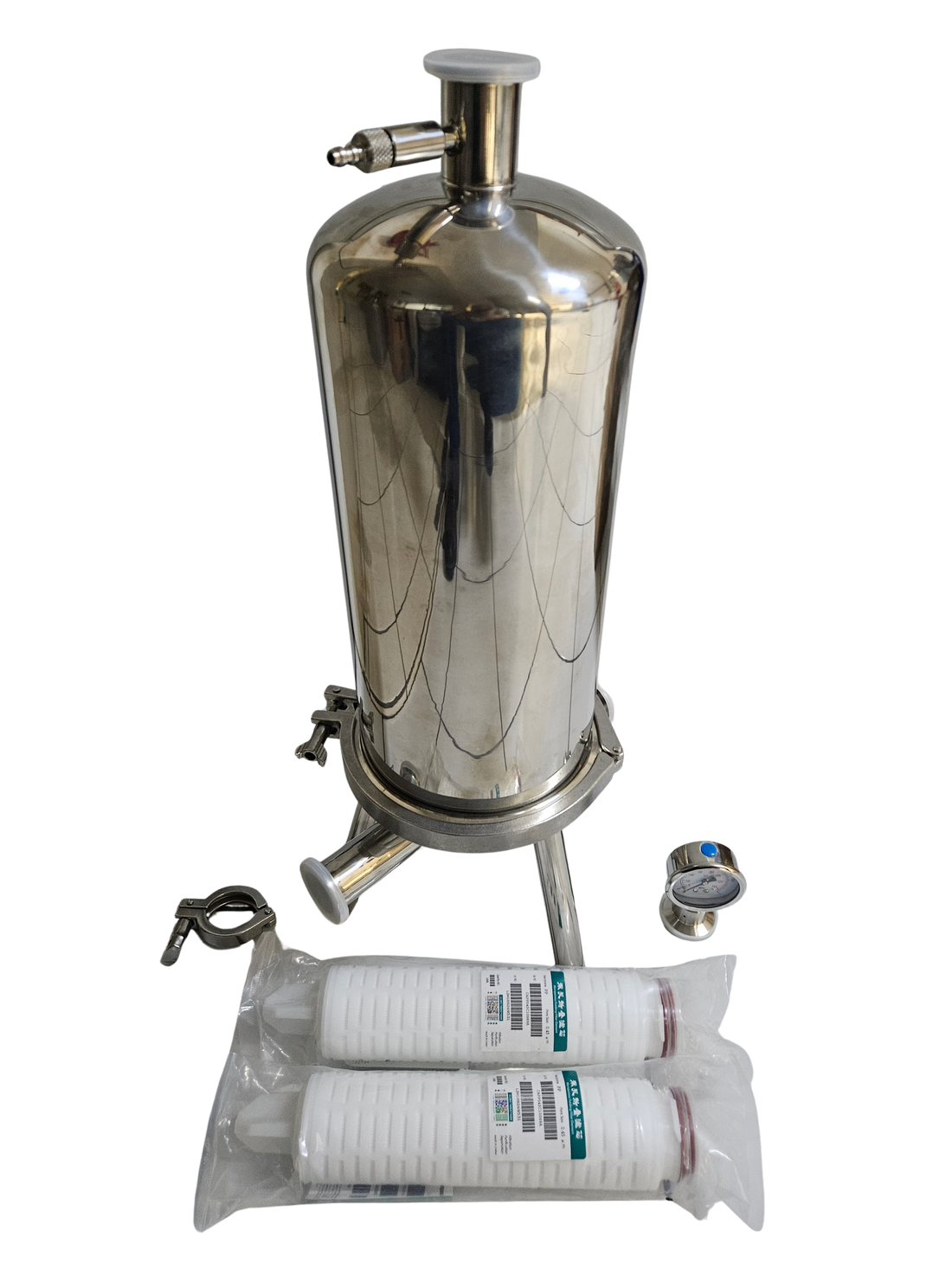 Filtro de microfiltración para embotellado housing para 2 filtros de 10" PN