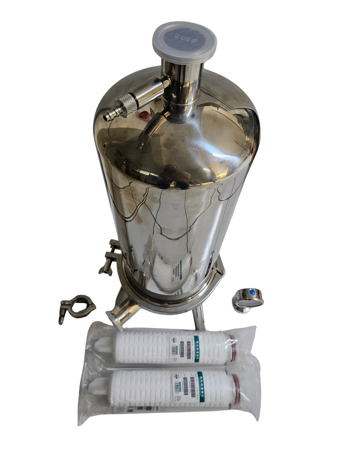 Filtro de microfiltración para embotellado housing para 2 filtros de 10" PN