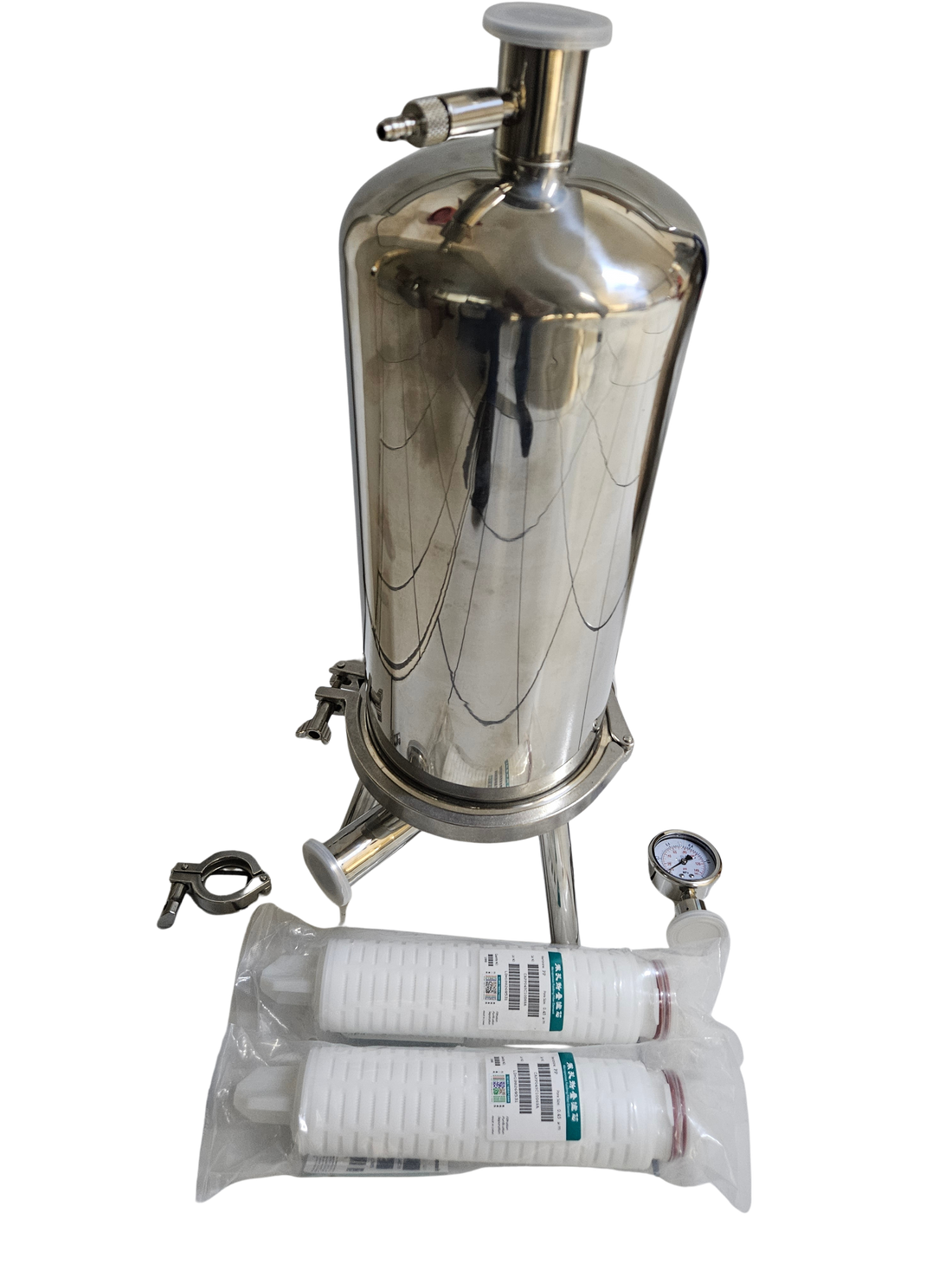 Filtro de microfiltración para embotellado housing para 2 filtros de 10" PN
