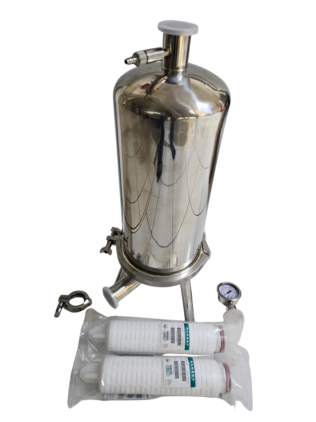 Filtro de microfiltración para embotellado housing para 2 filtros de 10" PN