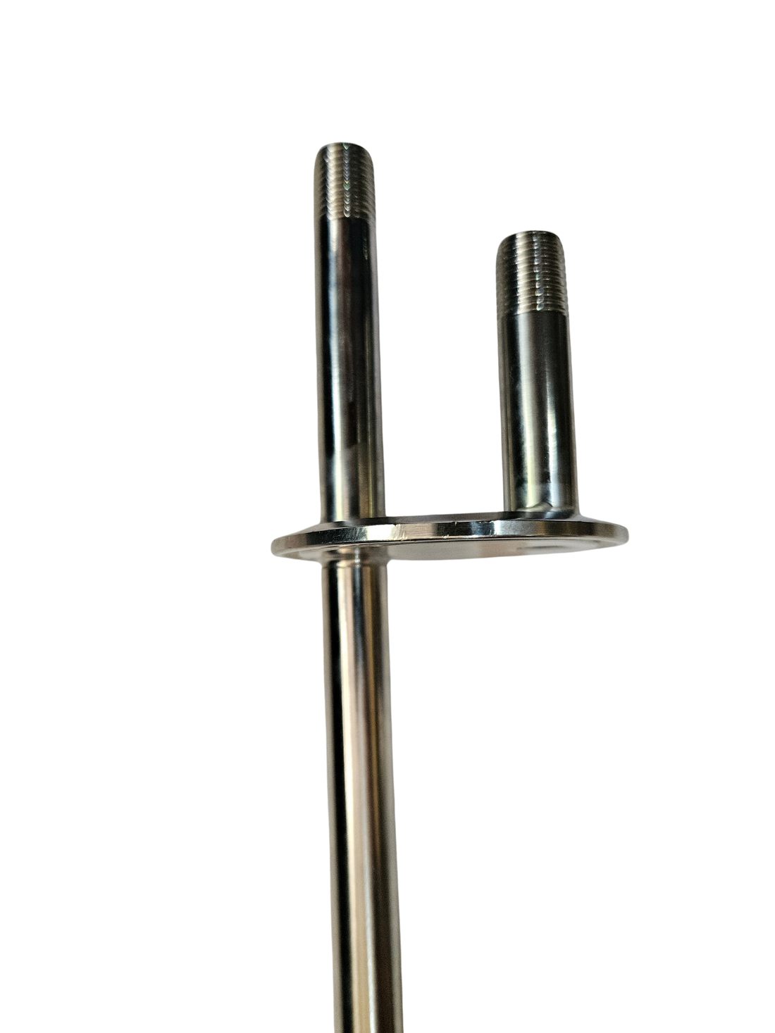 Manifold triclamp de 2" con dos salidas de 1/4" NPT y succión para barril