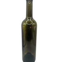Botella de vidrio 750ml - ECOVA2 Clásica Verde Antique - Caja de 12 piezas