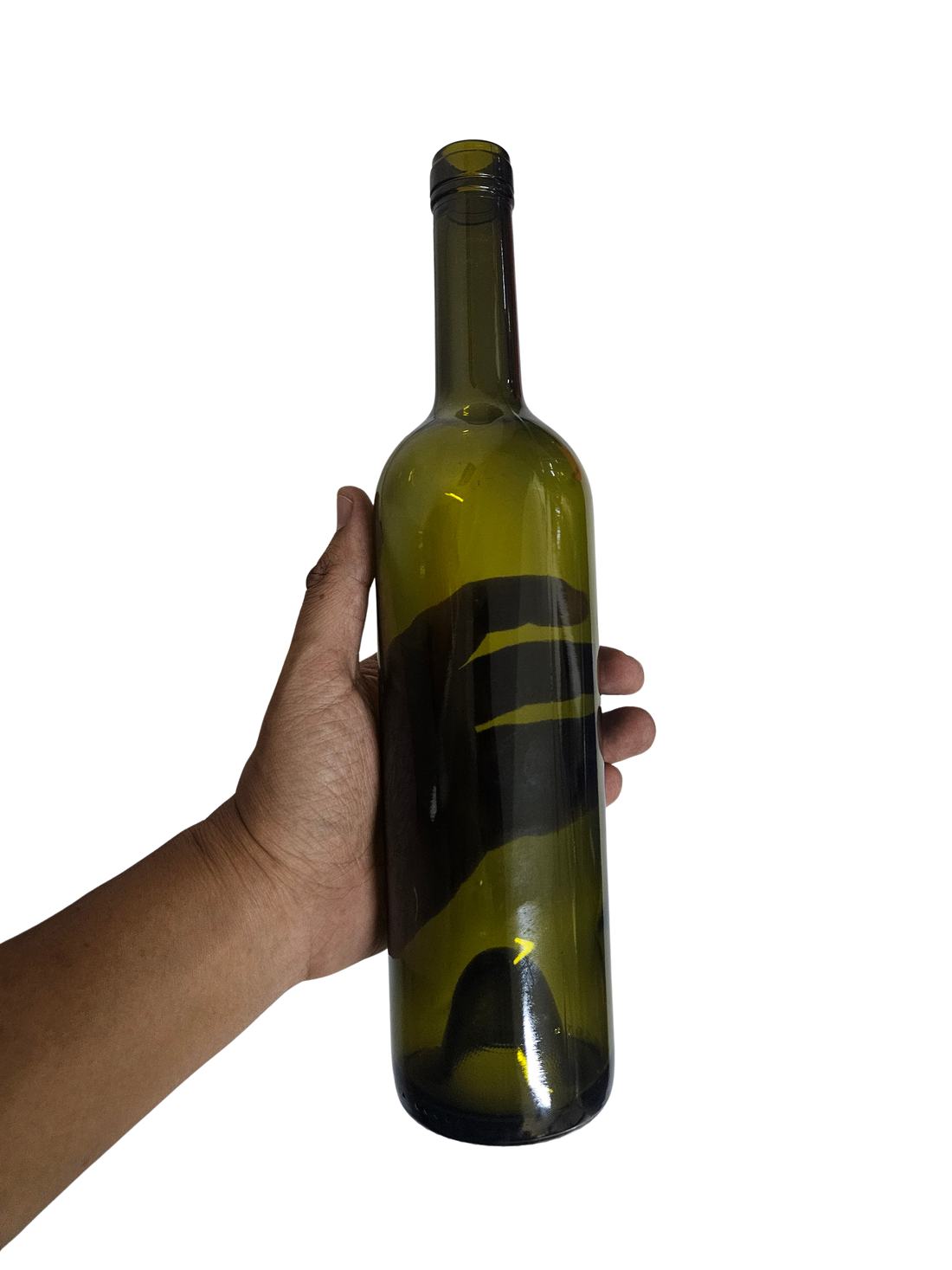 Botella de vidrio 750ml - ECOVA2 Clásica Verde Antique - Caja de 12 piezas