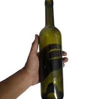 Botella de vidrio 750ml - ECOVA2 Clásica Verde Antique - Caja de 12 piezas