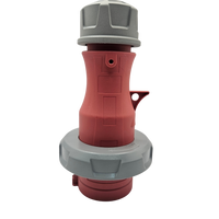 Clavija industrial JH294 IP67 3P+E 32A 400V AC Roja - Pines Macho
