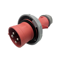 Clavija industrial JH294 IP67 3P+E 32A 400V AC Roja - Pines Macho