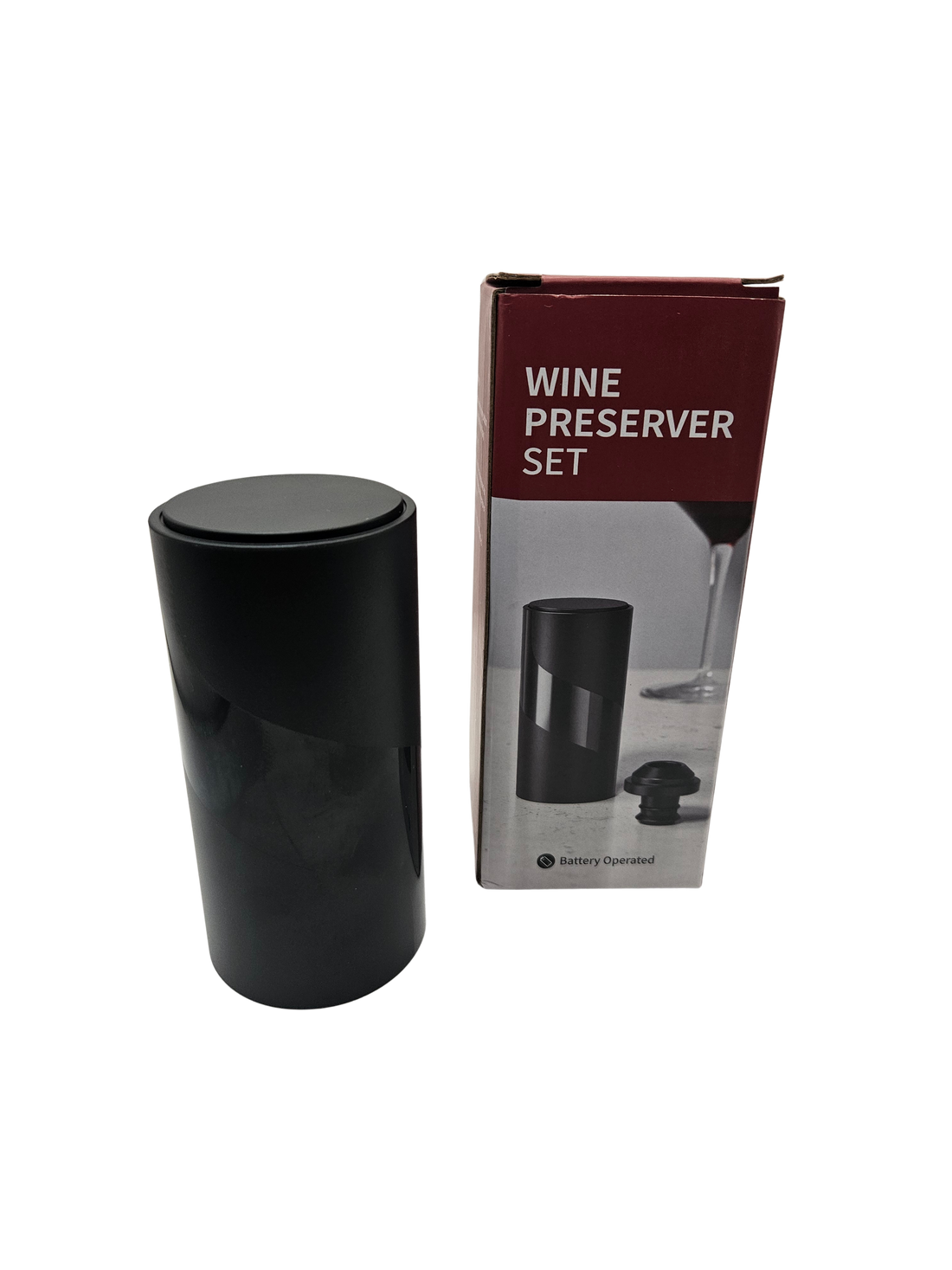Bomba eléctrica de vacío para botella de vino con un tapón