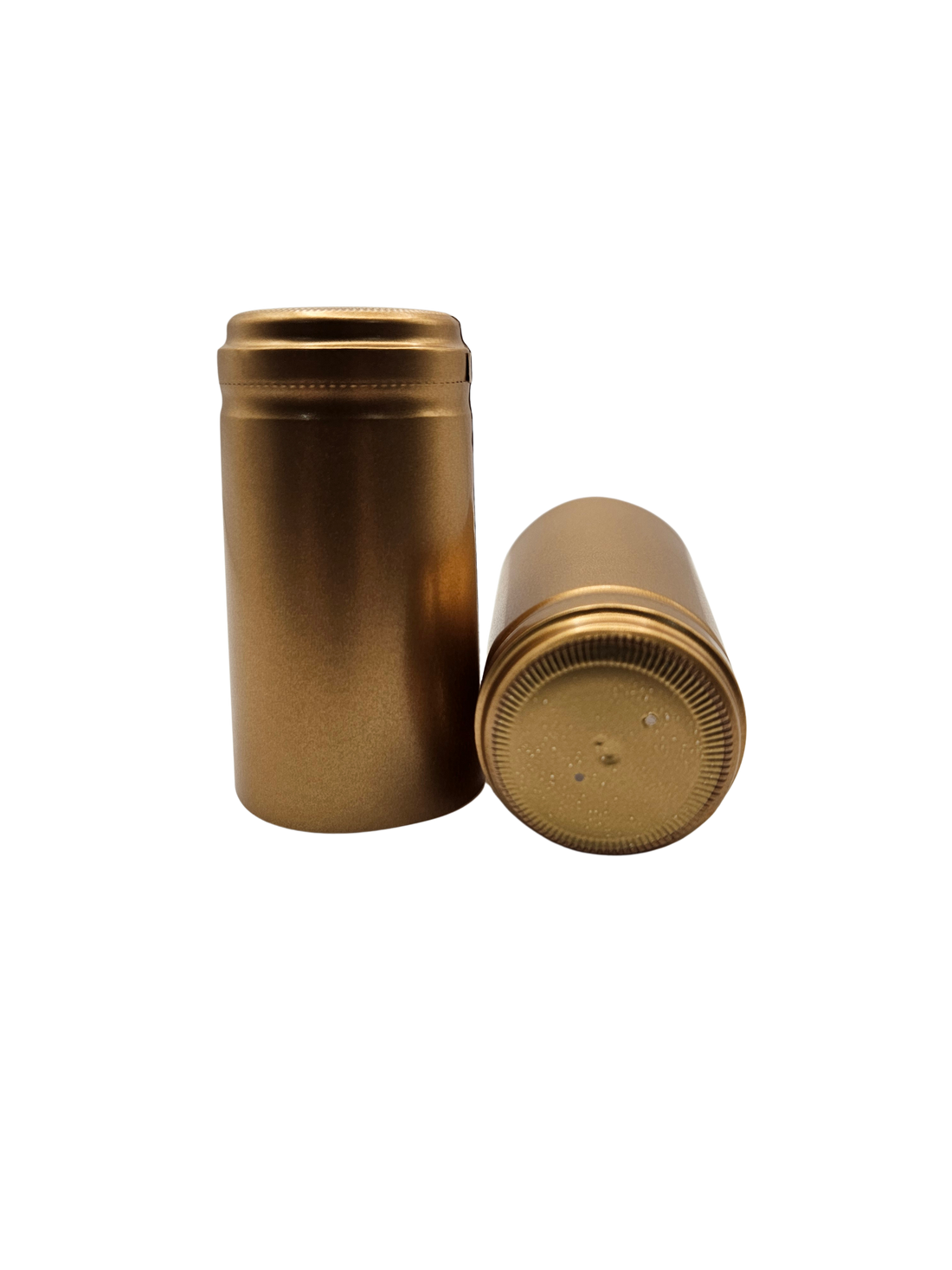 Cápsula PVC Color Oro / Dorado 29.5x60mm - Paquete de 100 pz