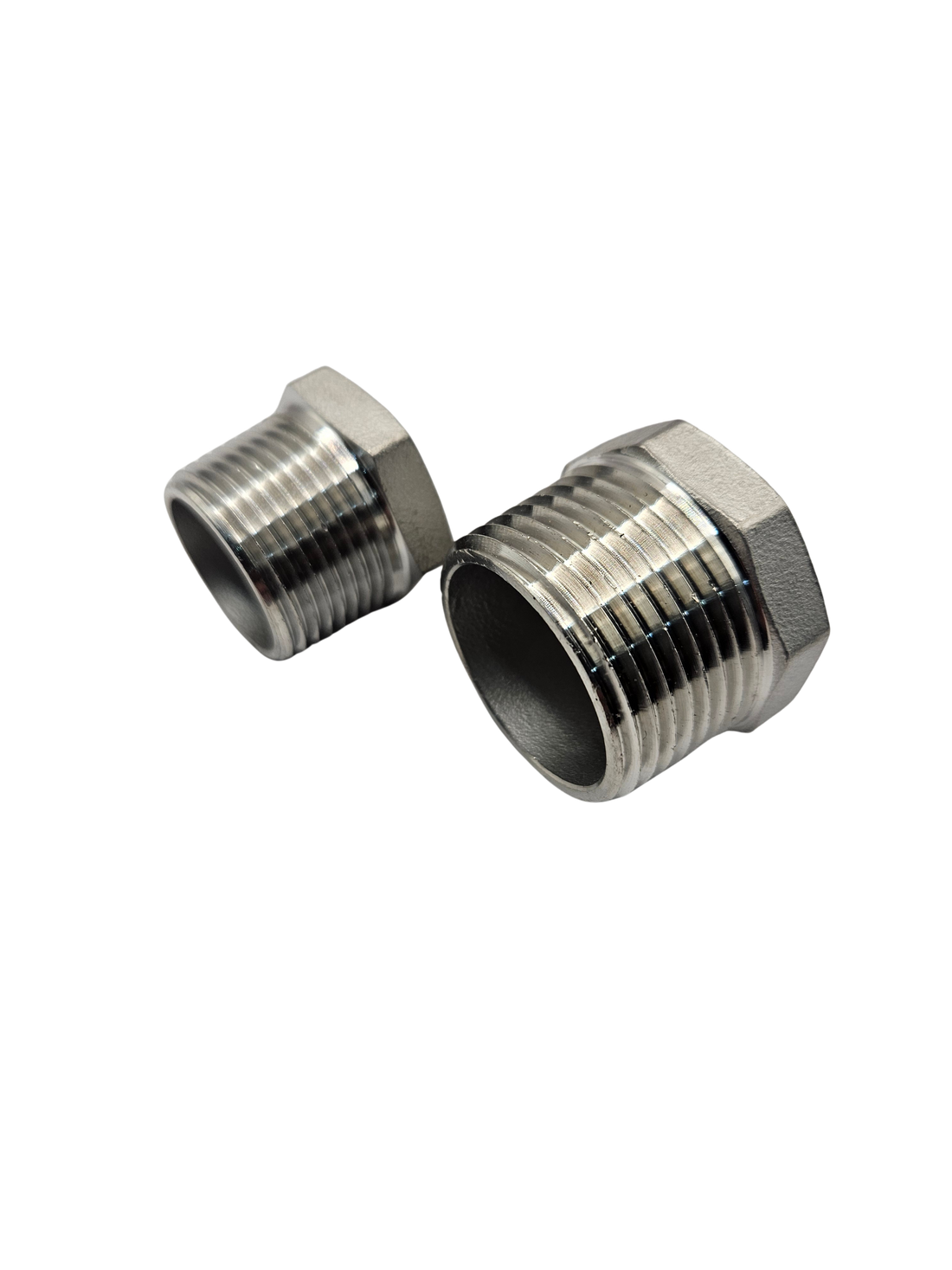 Tapón de acero inoxidable NPT rosca exterior 3/4" y 1"