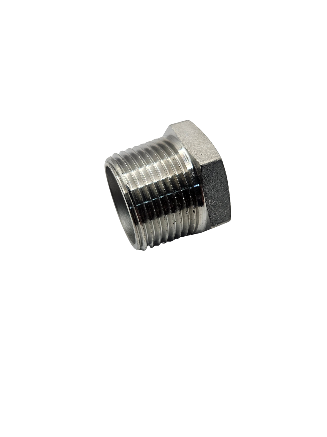 Tapón de acero inoxidable NPT rosca exterior 3/4" y 1"