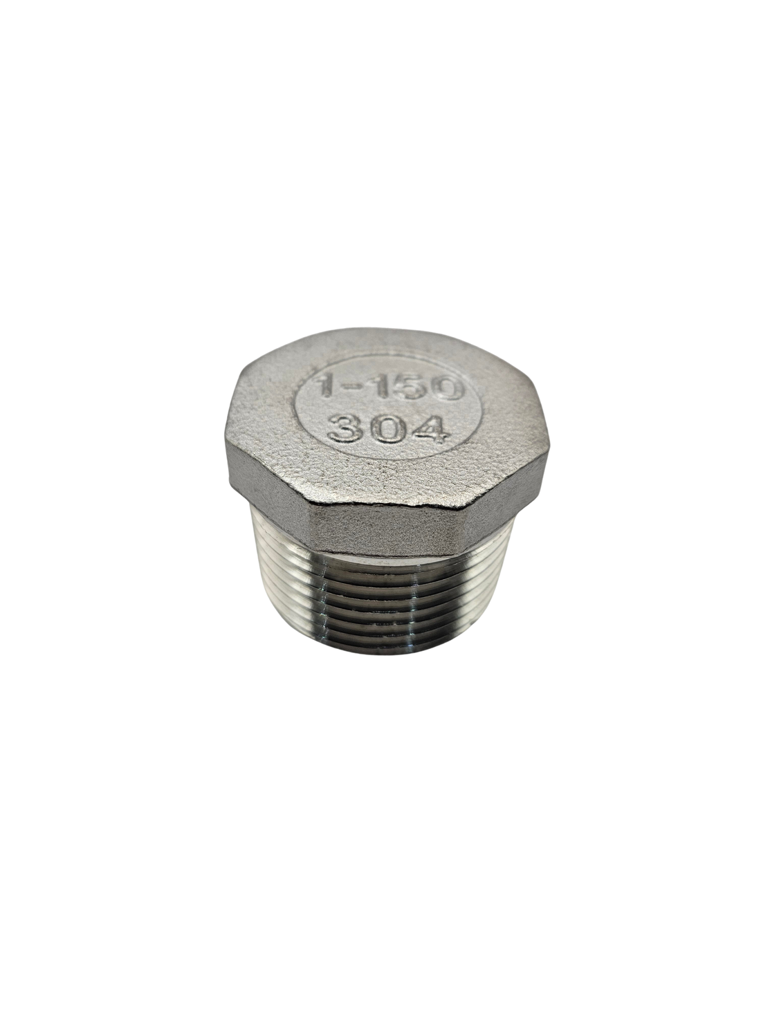 Tapón de acero inoxidable NPT rosca exterior 3/4" y 1"