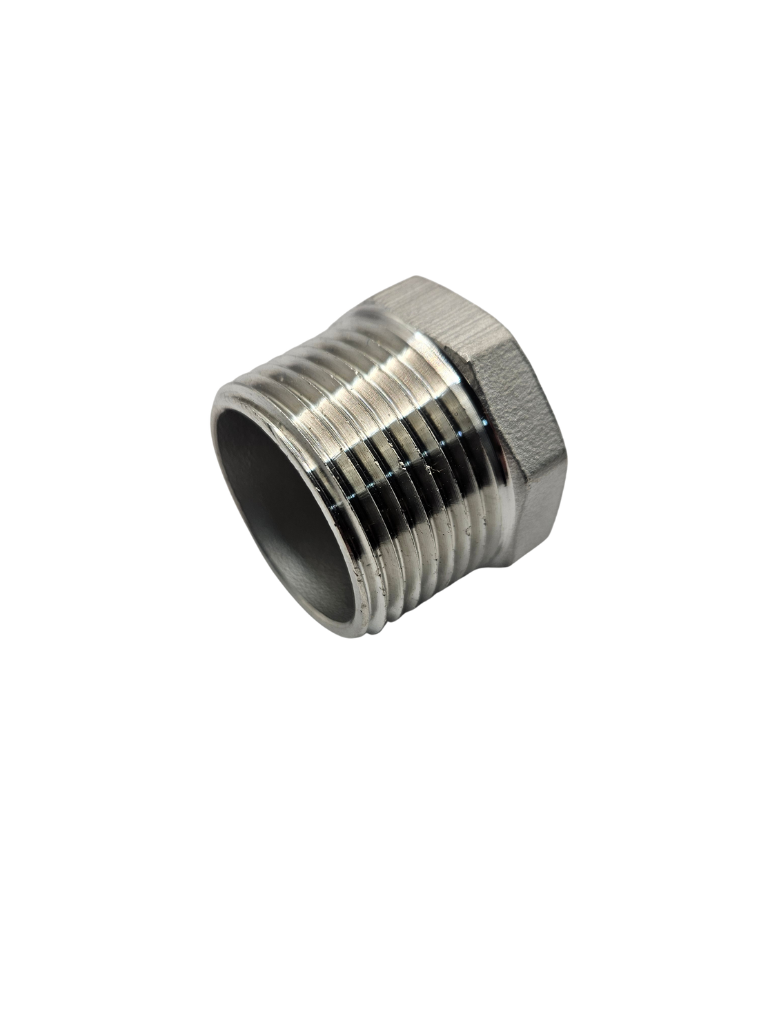 Tapón de acero inoxidable NPT rosca exterior 3/4" y 1"