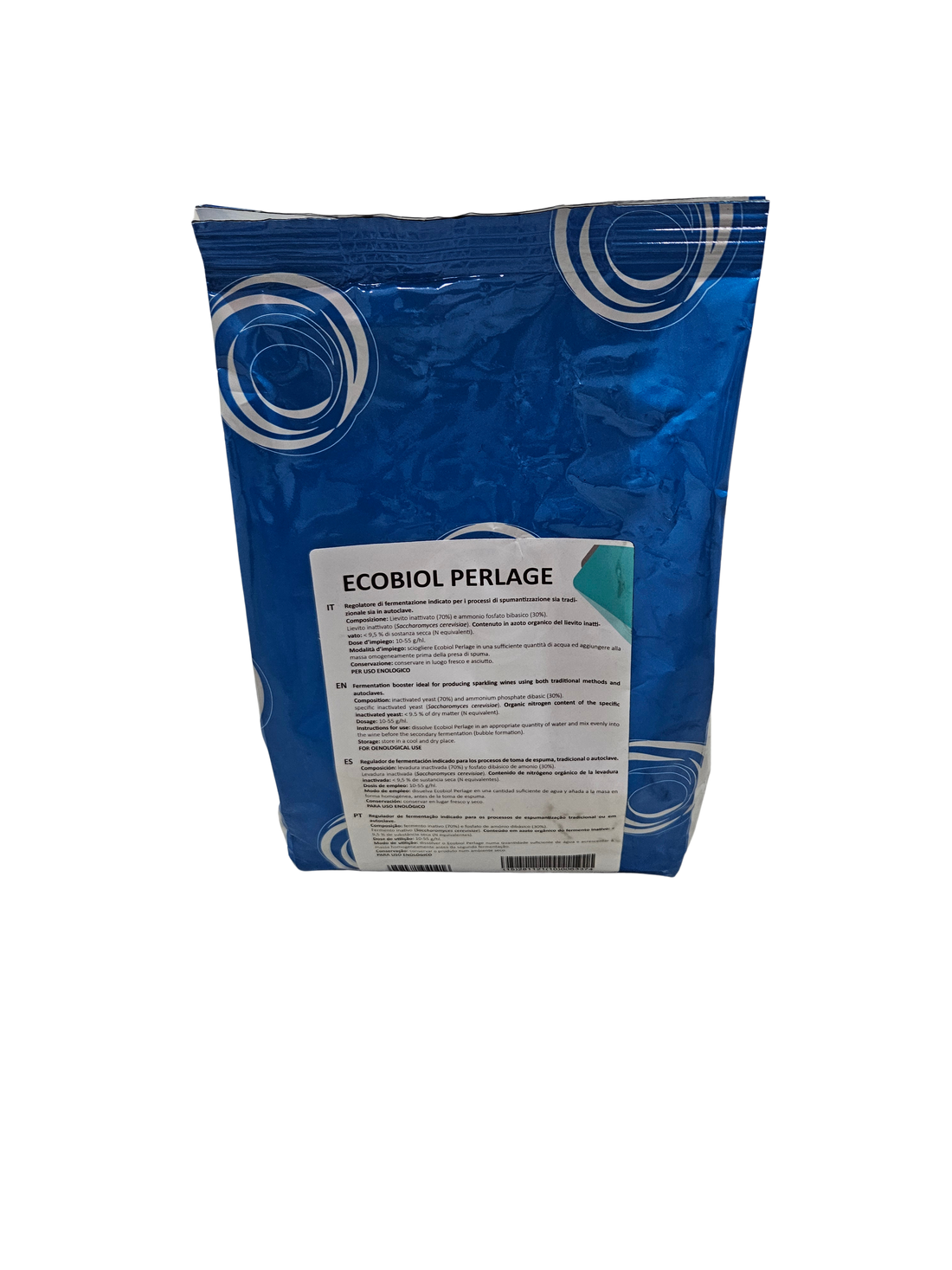 Regulador de Fermentación Ecobiol Perlage – Nutriente Orgánico para Espumosos sin Sulfatos (1 kg) - Perdomini IOC