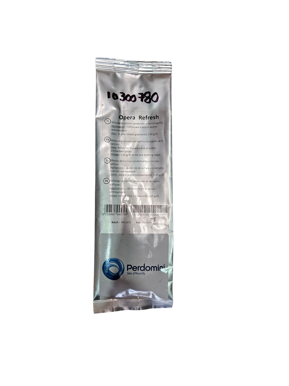 Tanino Antioxidante Opera Refresh – Tanino de Uva Blanca para Frescura y Protección - Perdomini IOC