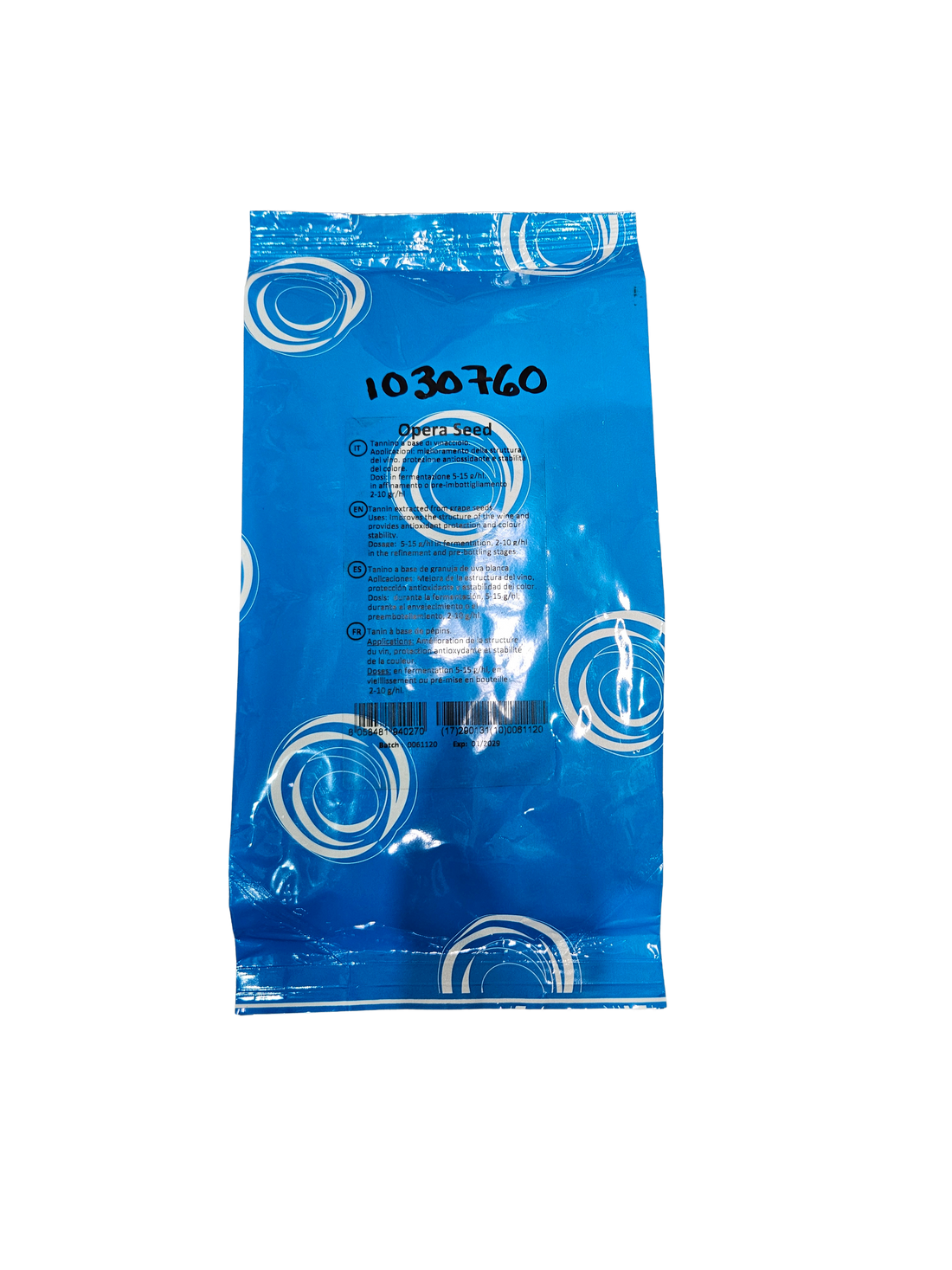 Tanino de Semilla Opera Seed – Tanino Proantocianídínico para Estructura y Color (500 g) - Perdomini IOC