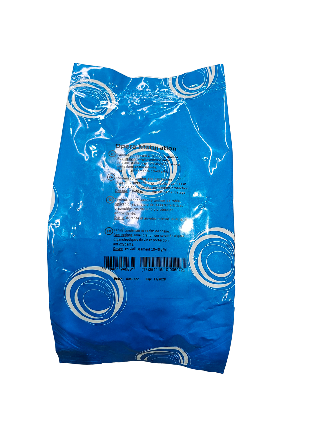 Tanino de Crianza Opera Maturation – Tanino Elágico de Roble para Maduración de Vinos Tintos (500 g) - Perdomini IOC