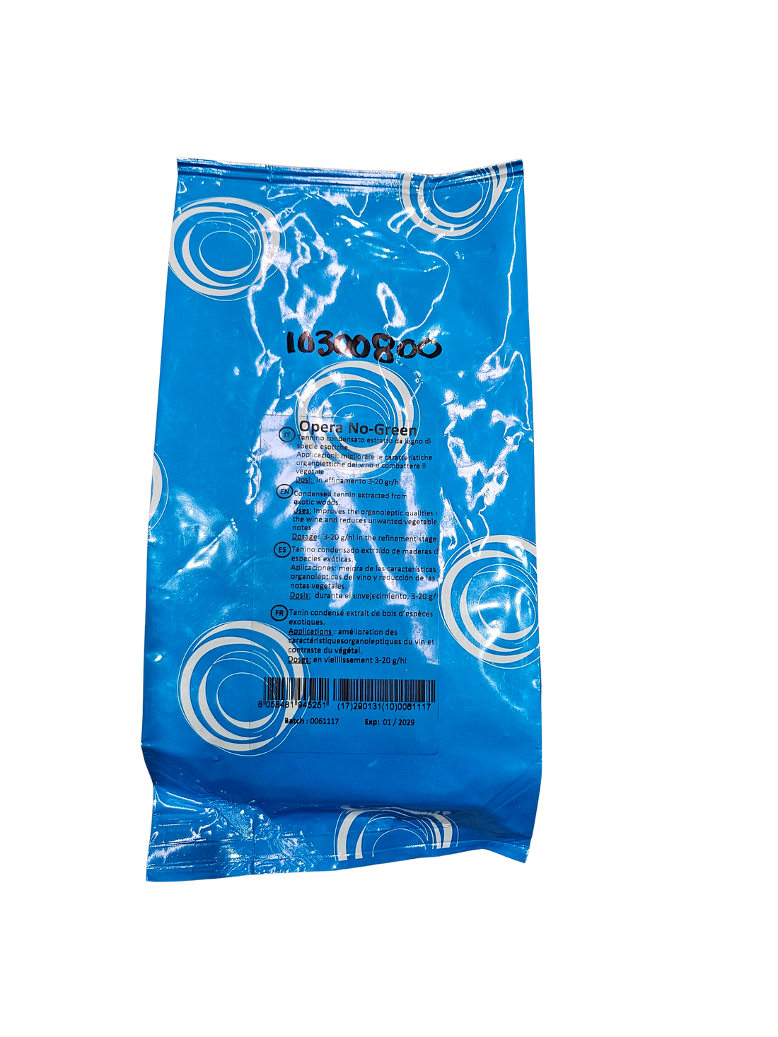 Tanino Opera No-Green – Tanino Proantocianídínico para Eliminar Notas Herbáceas (500 g) - Perdomini IOC