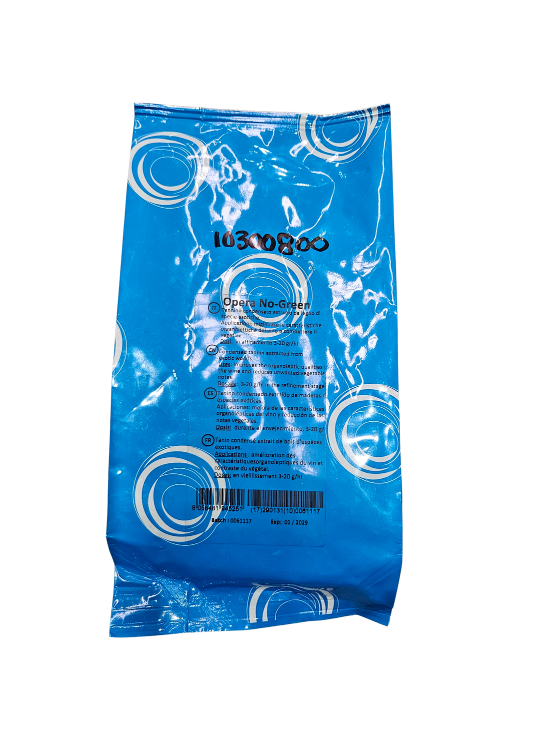 Tanino Opera No-Green – Tanino Proantocianídínico para Eliminar Notas Herbáceas (500 g) - Perdomini IOC