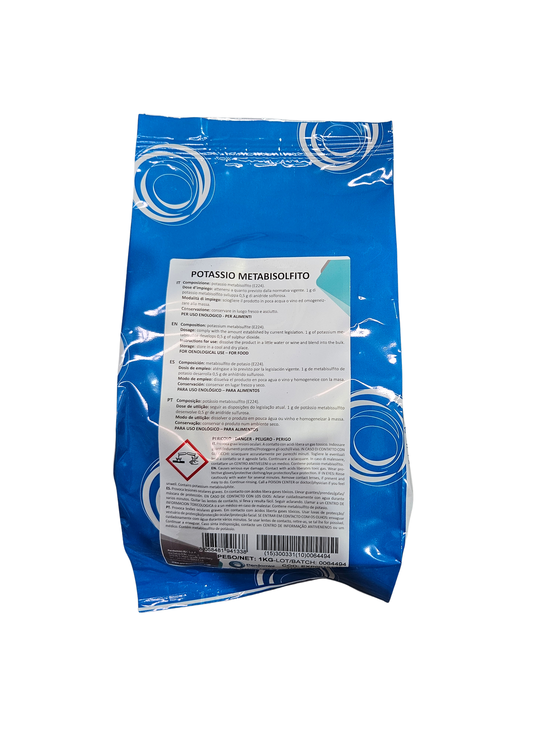 Metabisulfito de Potasio – Antioxidante y Antiséptico para Vinificación Perdomini IOC