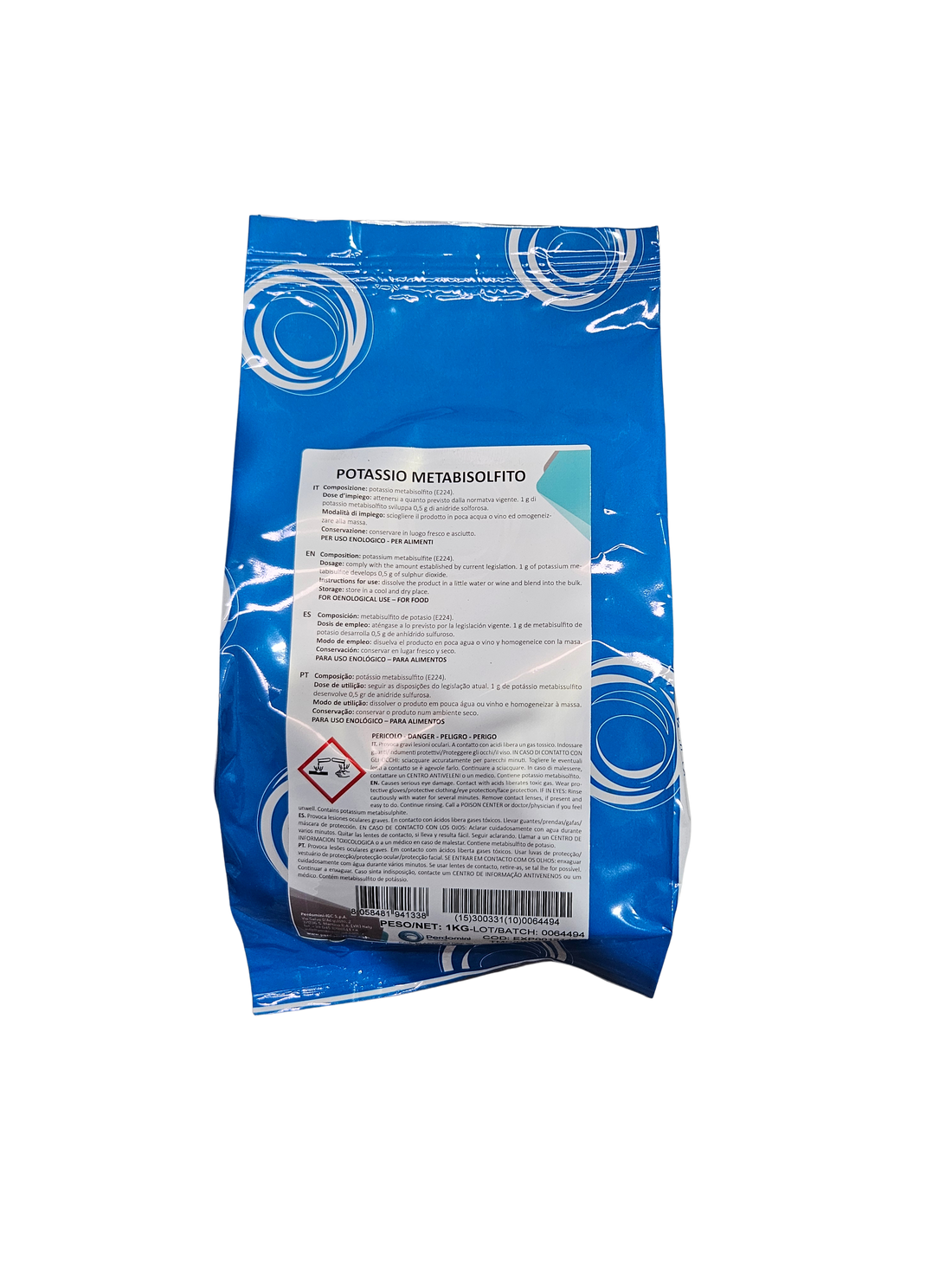 Metabisulfito de Potasio – Antioxidante y Antiséptico para Vinificación Perdomini IOC