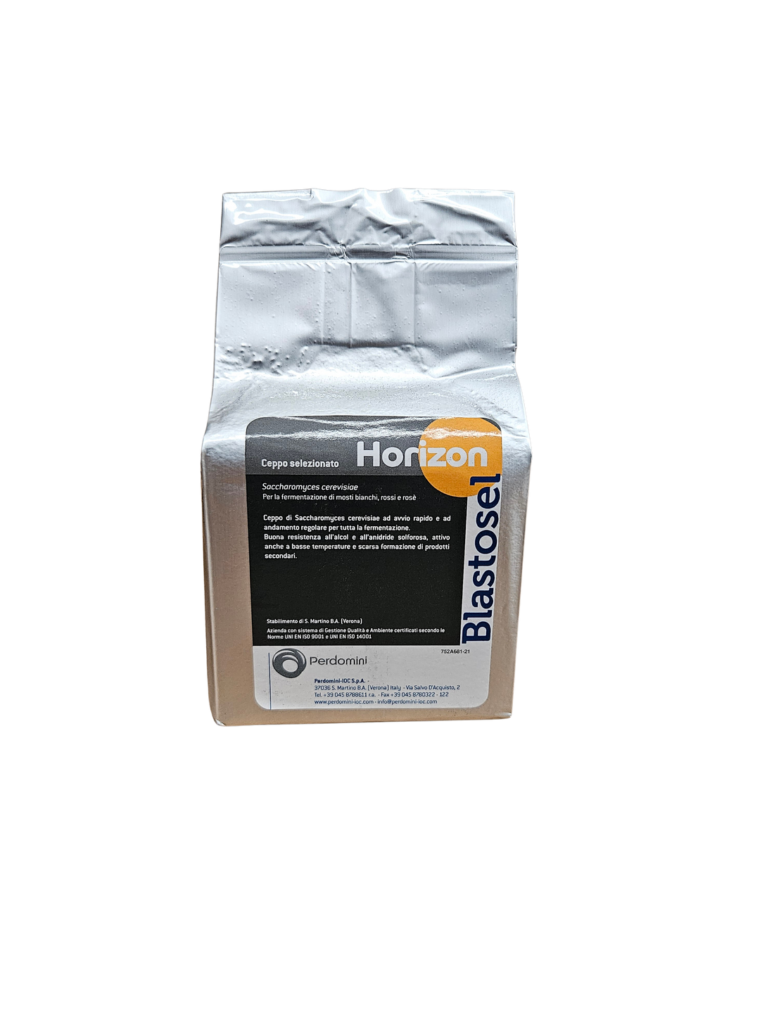 Levadura Seca Activa Blastosel Horizon – Saccharomyces cerevisiae para Blancos y Tintos Varietales (500 g) - Perdomini IOC