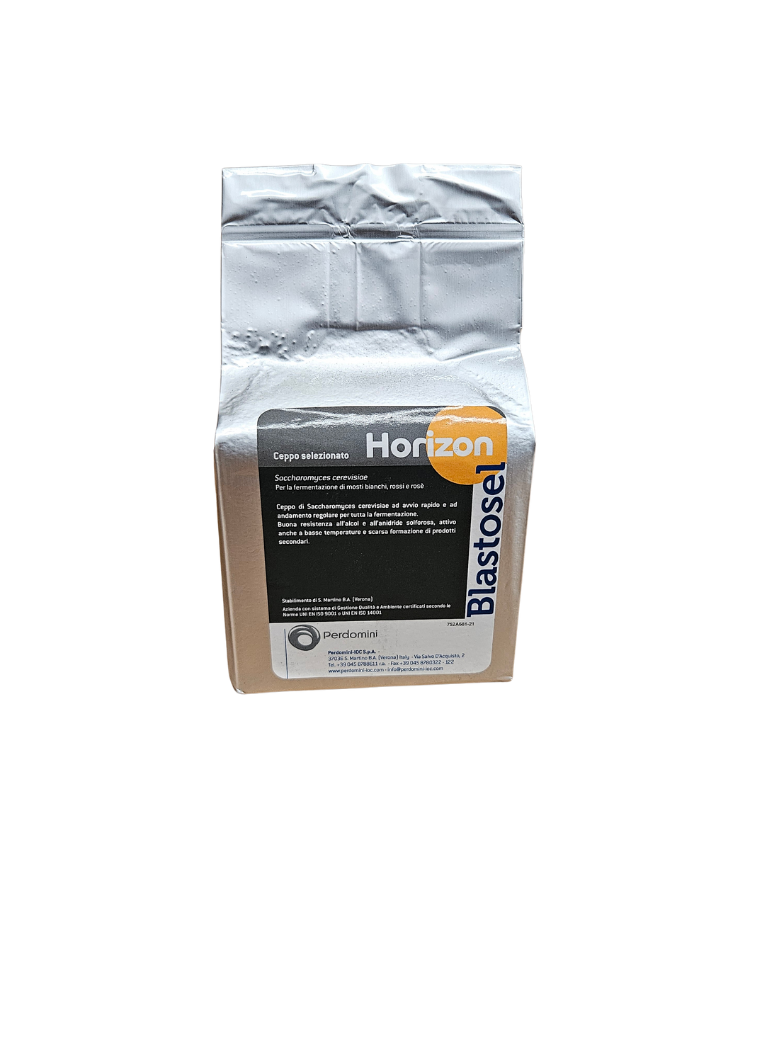 Levadura Seca Activa Blastosel Horizon – Saccharomyces cerevisiae para Blancos y Tintos Varietales (500 g) - Perdomini IOC