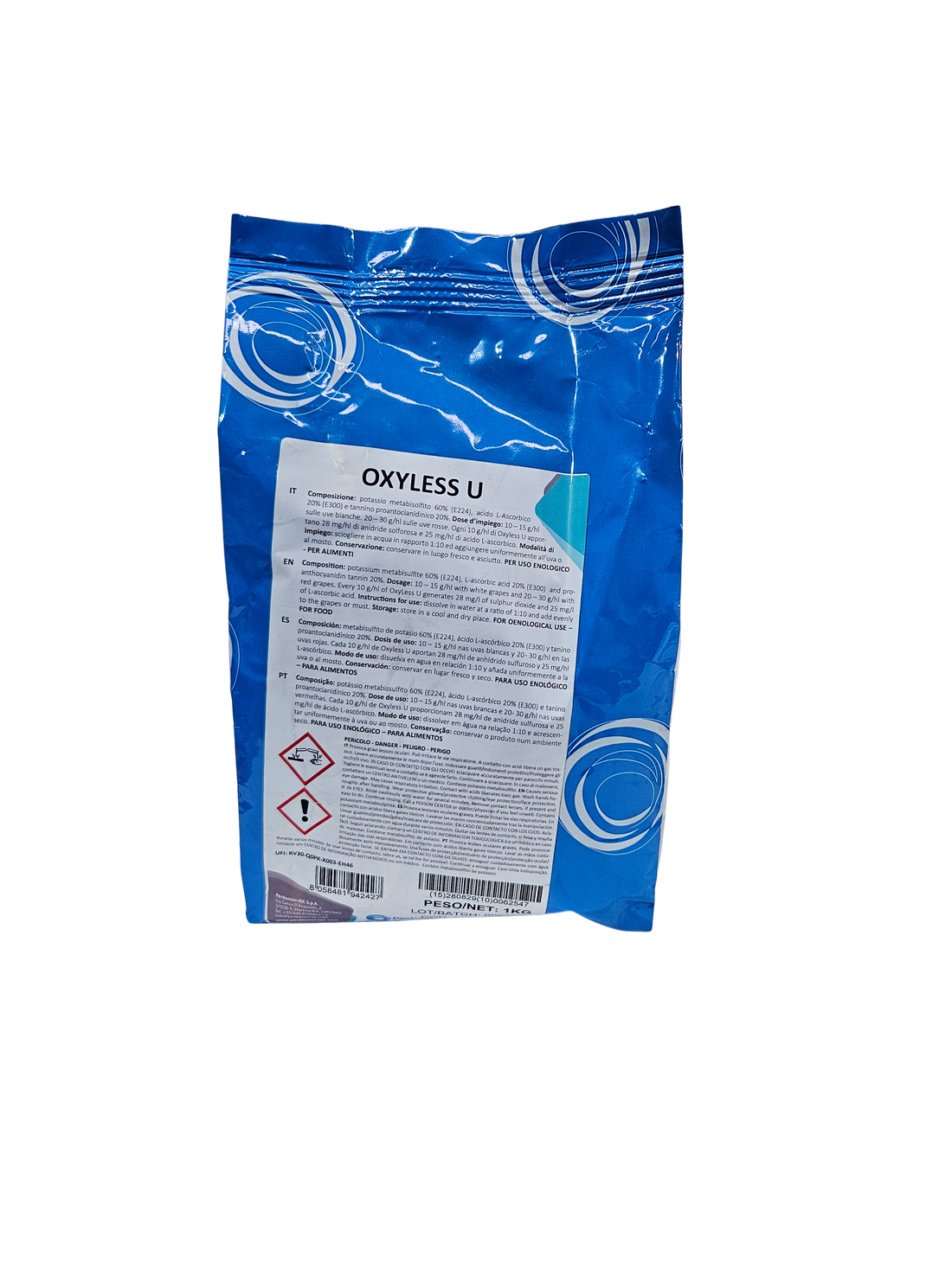 Antioxidante Oxyless U – Glutatión y Aminoácidos Antioxidantes para Protección de Mostos (1 kg) - Perdomini IOC