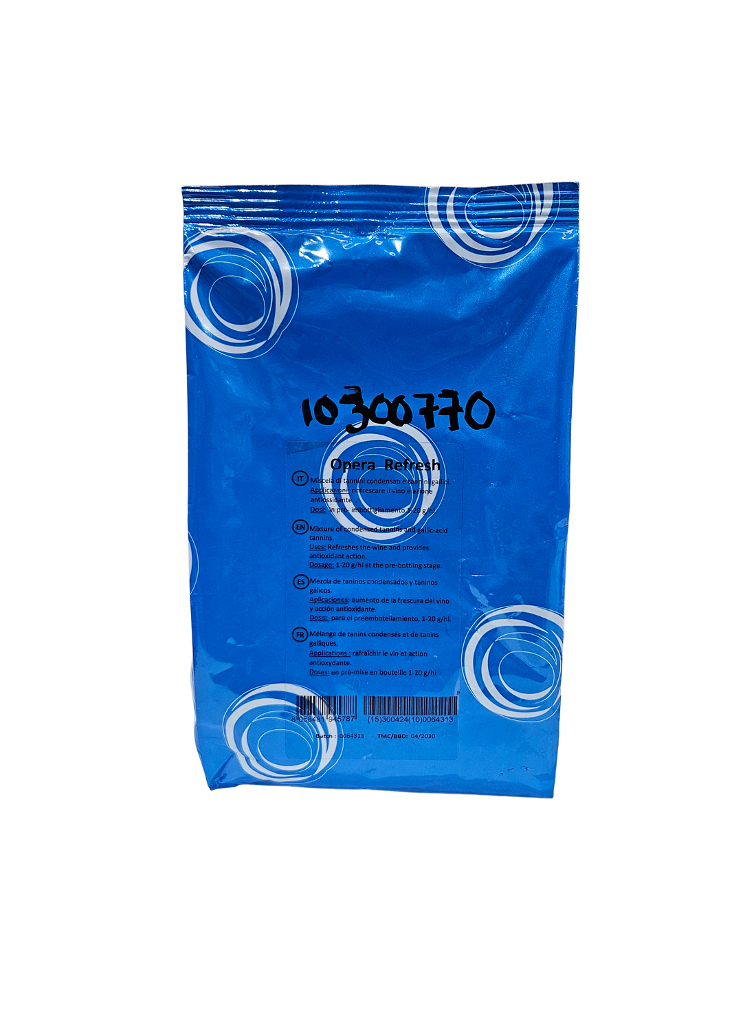 Tanino Antioxidante Opera Refresh – Tanino de Uva Blanca para Frescura y Protección (500 g) - Perdomini IOC