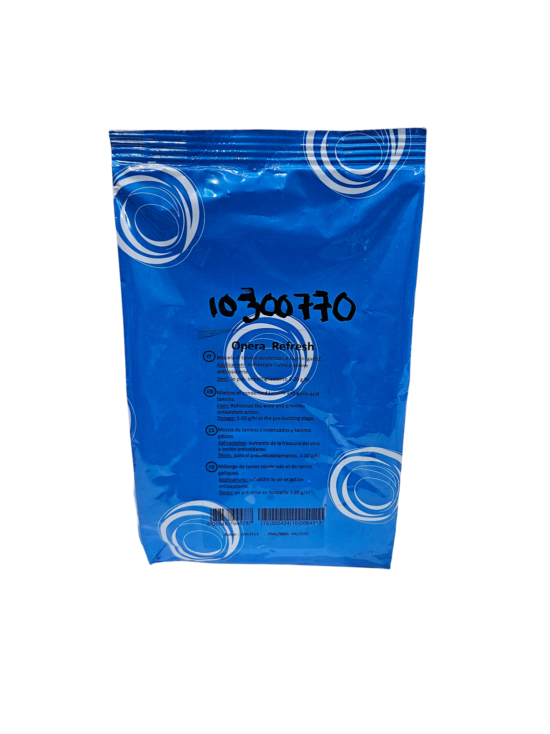 Tanino Antioxidante Opera Refresh – Tanino de Uva Blanca para Frescura y Protección (500 g) - Perdomini IOC