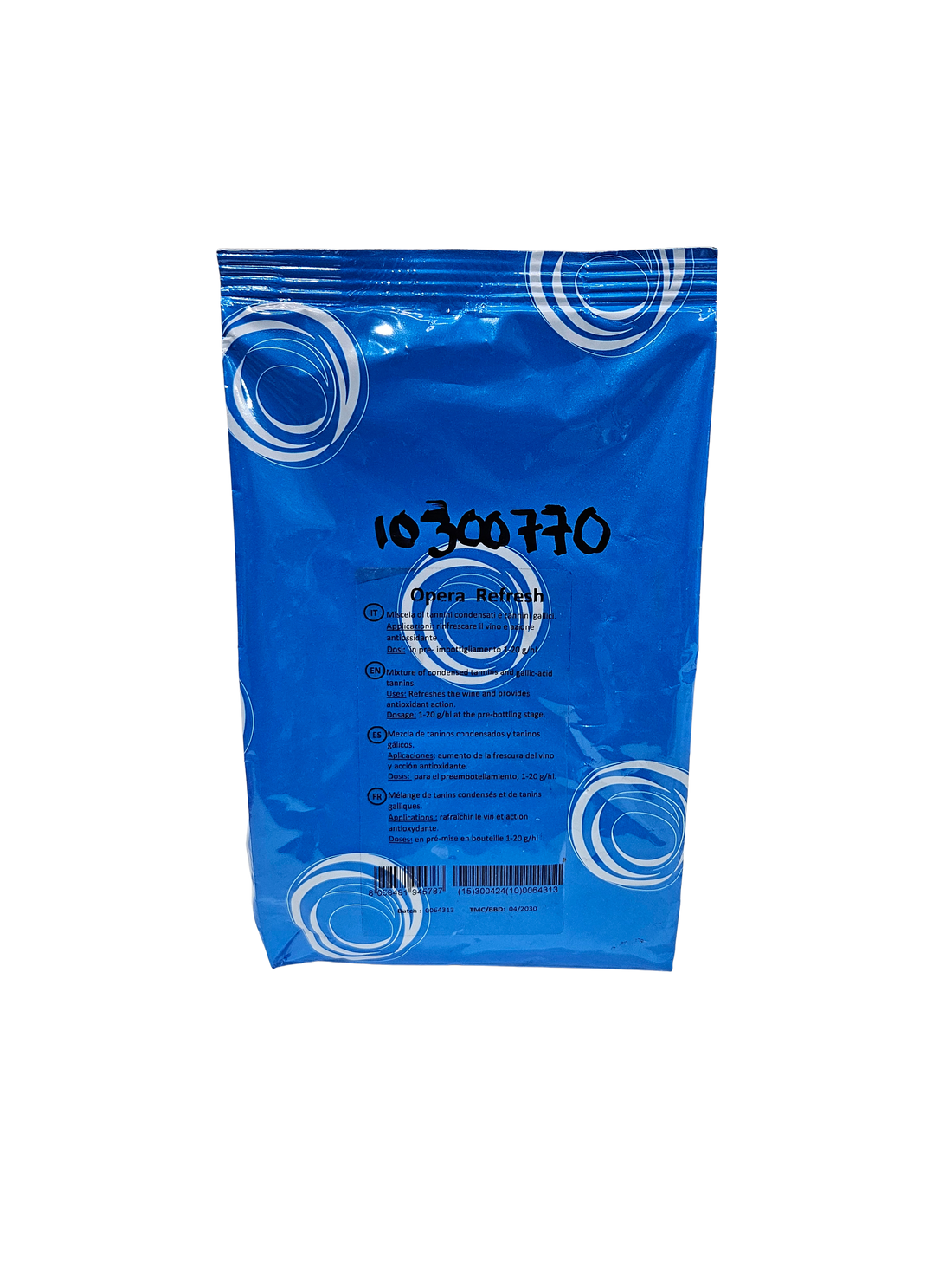 Tanino Antioxidante Opera Refresh – Tanino de Uva Blanca para Frescura y Protección (500 g) - Perdomini IOC