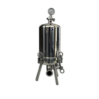 Detalle de Housing sanitario para microfiltración de embotellado | 4 cartuchos | Tri-Clamp 2" de vino