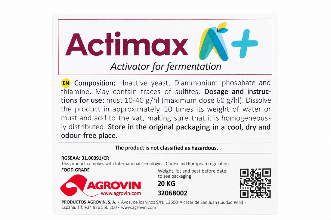 Nutriente de levadura - Agrovin Actimax A+20 kg
