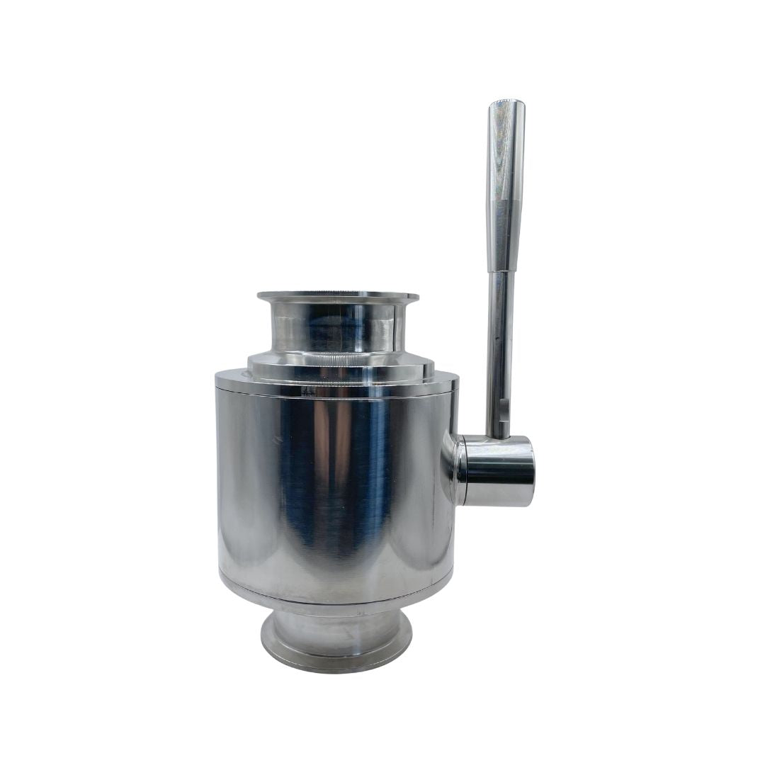 Válvula Sanitaria de Globo con manija tri-clamp servicio pesado