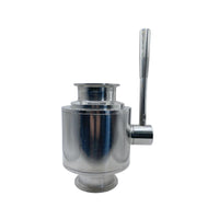 Válvula Sanitaria de Globo con manija tri-clamp servicio pesado